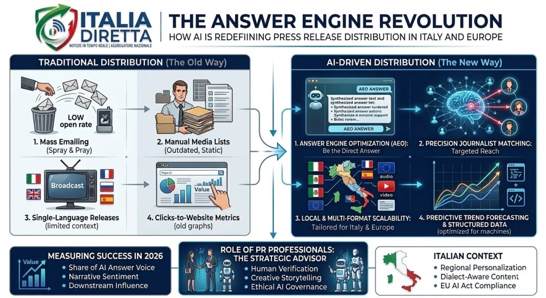 The Answer Engine Revolution: How AI is Redefining Press Release Distribution in Italy and Europe