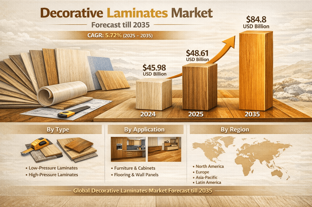 Surfaces That Speak: How the Decorative Laminates Market Is Redefining Interior Spaces on Its Way to USD 84.8 Billion by 2035