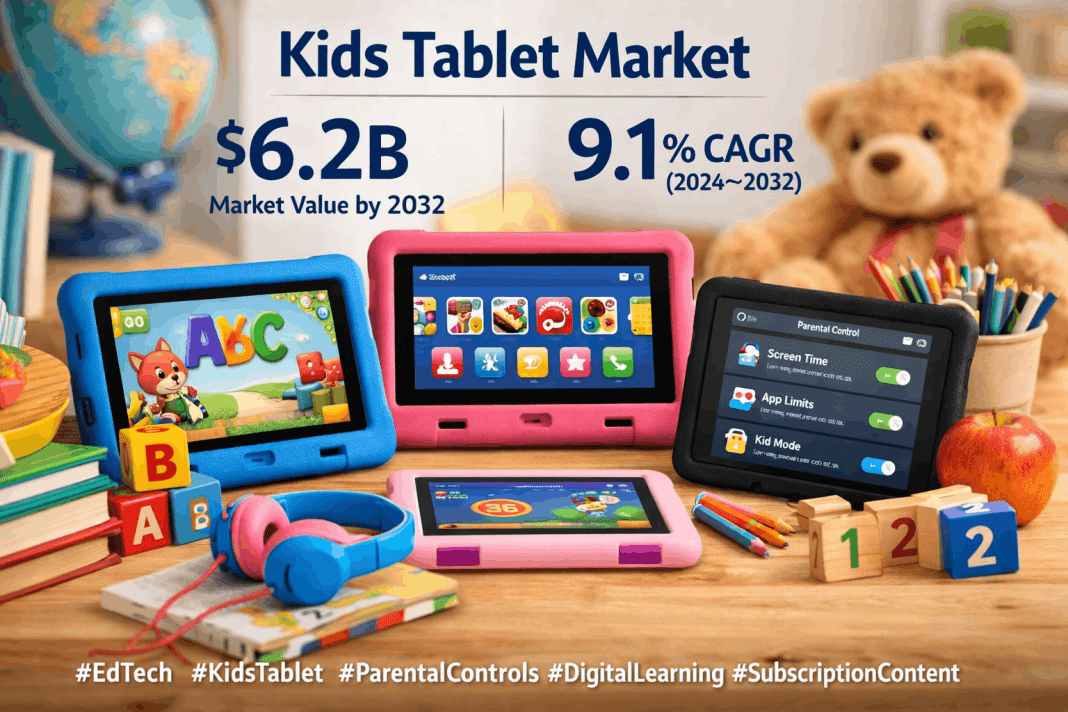 $6.2B Kids Tablet Market Growth: 9.1% CAGR Driven by EdTech and Subscriptions