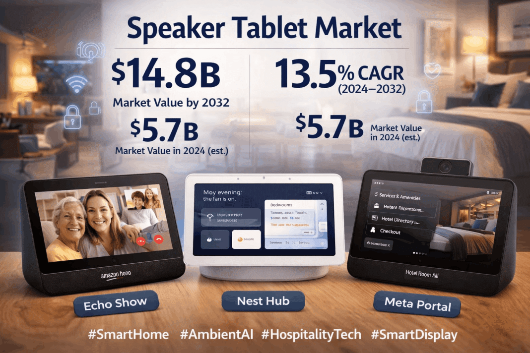 $14.8B Speaker Tablet Market Growth: 13.5% CAGR Driven by Ambient AI and Smart Homes